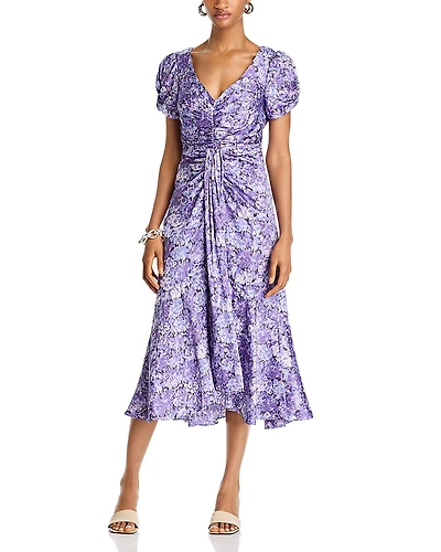 Cinq a Sept Painted Hydrangea Dress