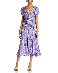 Cinq a Sept Painted Hydrangea Dress