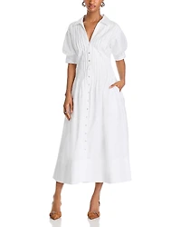 Cinq a Sept Monty Pleated Shirtdress