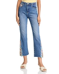 Driftwood Clara X Romantic Rhapsody High Rise Ankle Flare Leg Jeans
