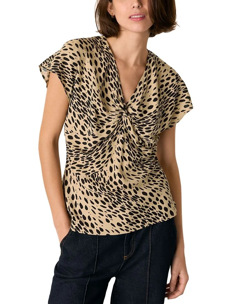 Animal Spot Printed Blouse