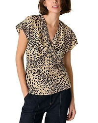 Whistles Animal Spot Printed Blouse