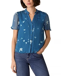 Whistles Sunbleached Floral Blouse