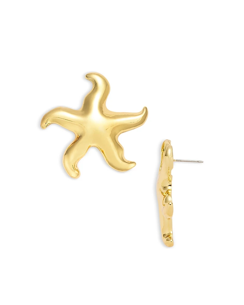 Aqua Star Drop Earrings