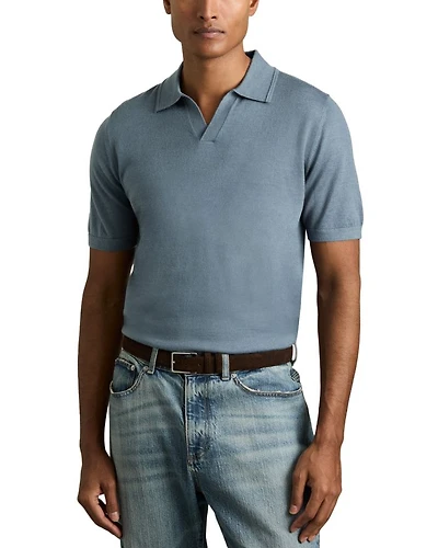 Duchie Regular Fit Open V Neck Polo