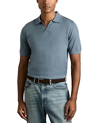 Duchie Regular Fit Open V Neck Polo