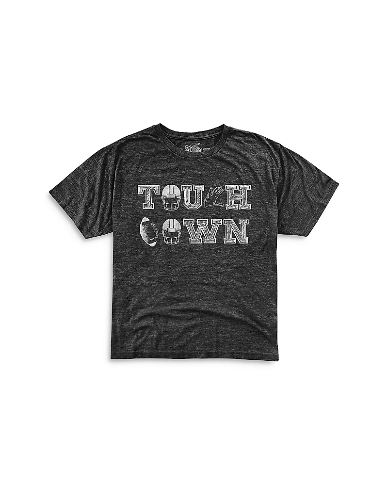 Retro Brand Boys' Touch Down Tri Blend Crewneck Tee - Little Kid