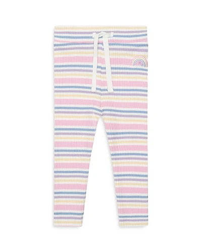 Girls' Rainbow Striped Rib Leggings - Baby