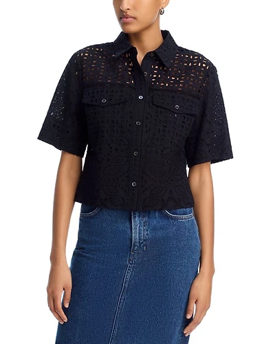 Spruce Eyelet Top