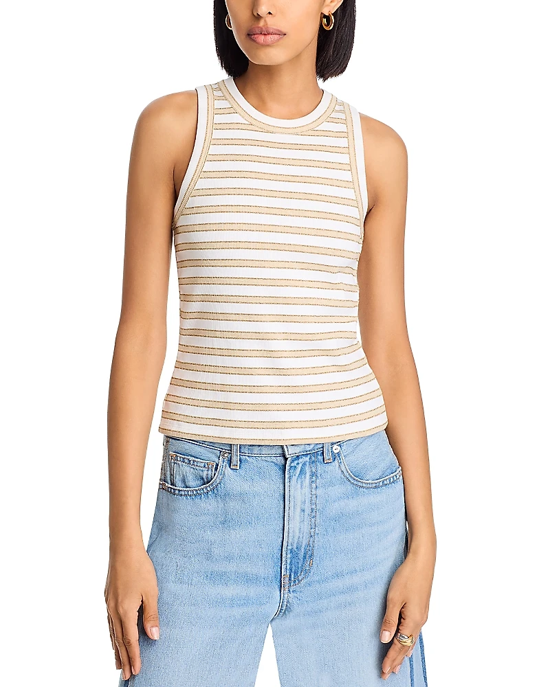 Veronica Beard Cropped Jordyn Tank Top