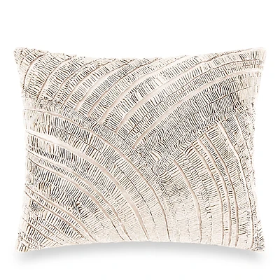 Donna Karan Home Foil Printed & Textured Decorative Pillow