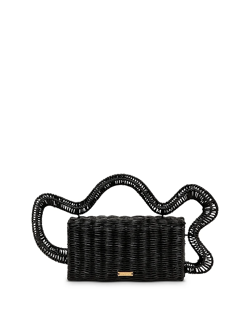 Cult Gaia Elsa Rattan Clutch