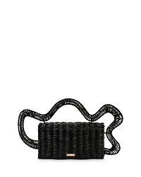Cult Gaia Elsa Rattan Clutch