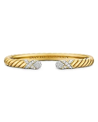 Sculpted Cable X Cuff Bracelet