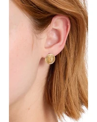 Straw Hat Stud Earrings
