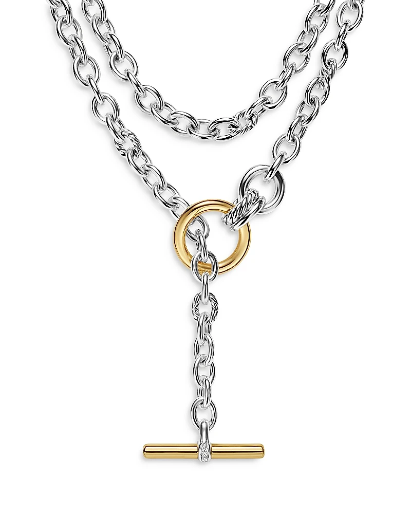 David Yurman Mercer Double Row Toggle Chain Necklace