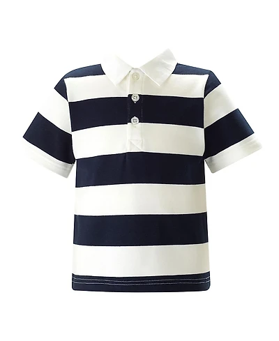 Rachel Riley Boys' Maxi Stripe Polo - Little Kid, Big Kid