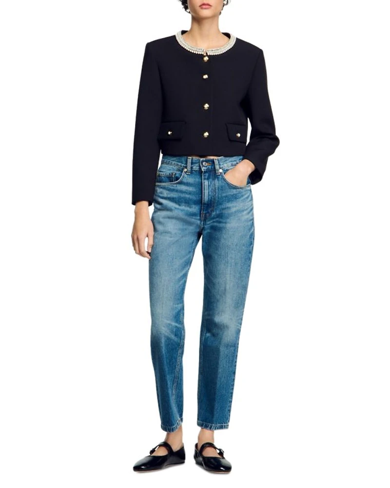 Beaded Collar Jacket