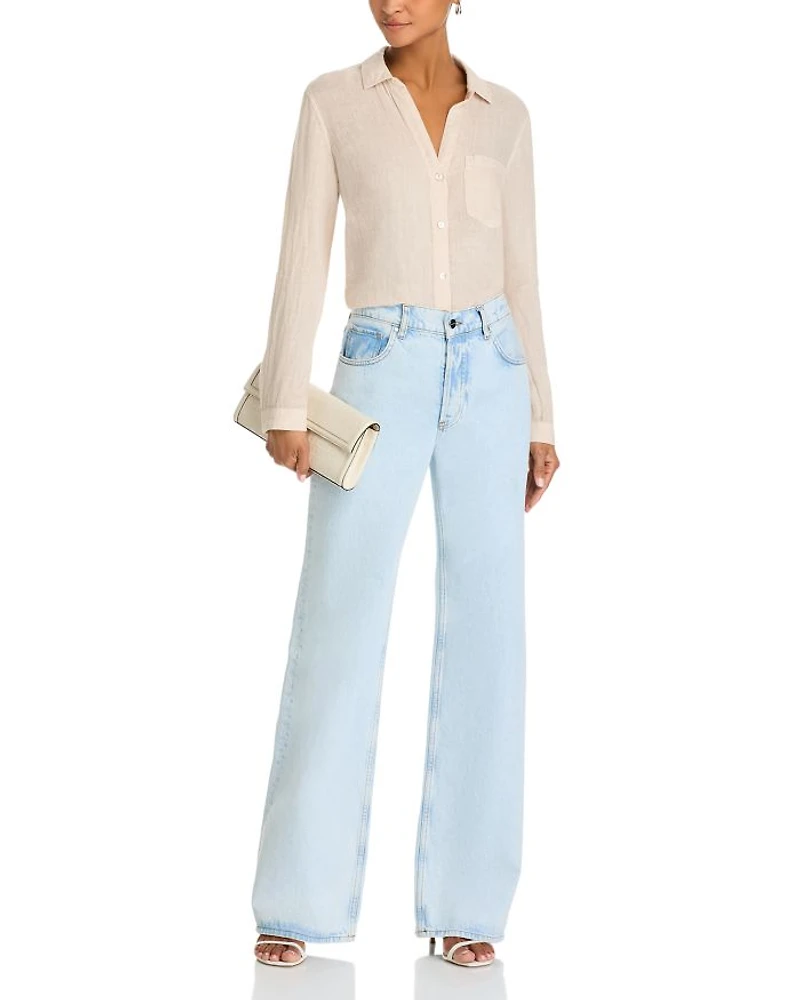Linen Button Pocket Shirt