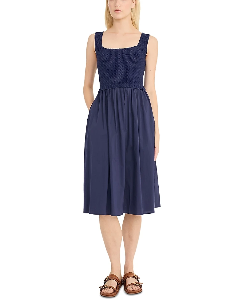 Luxely Mixed Media Dress