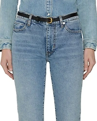 The Borrowed High Rise Ankle Slim Leg Jeans Ricochet