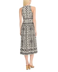 Border Print Dress