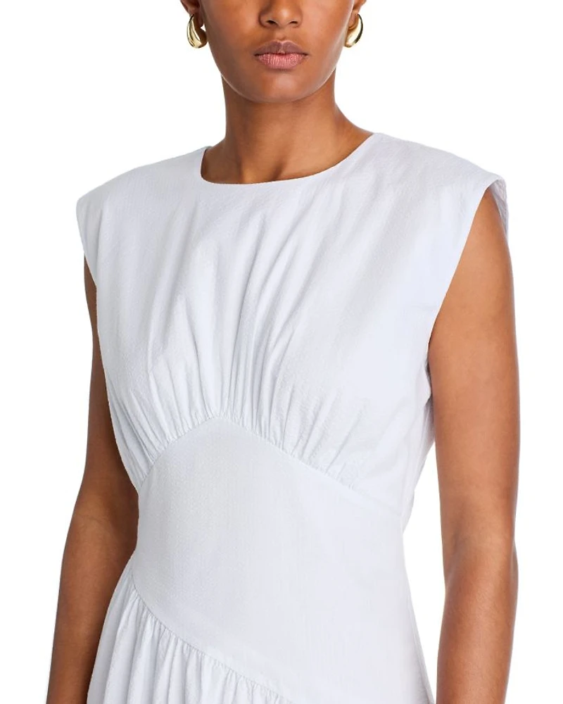 The Seersucker Gathered Dress