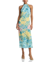 Hemant and Nandita Printed Halter Midi Dress - Exclusive