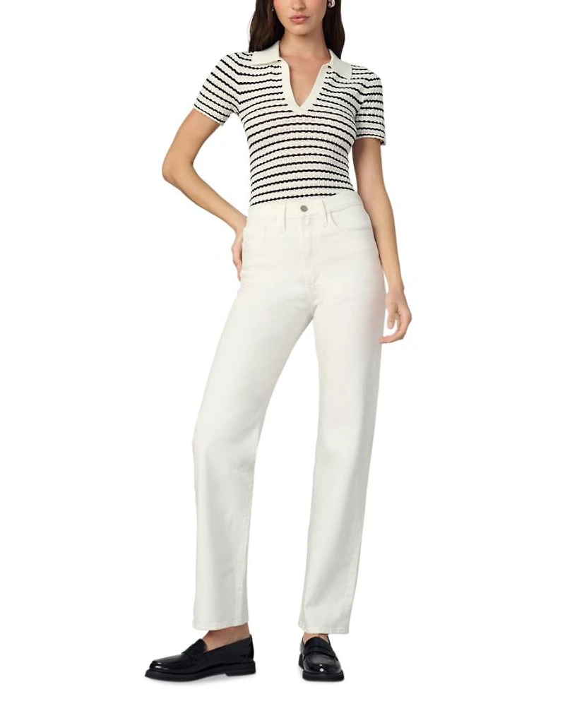 The Jess Pointelle Polo Shirt