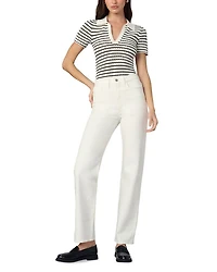 The Jess Pointelle Polo Shirt