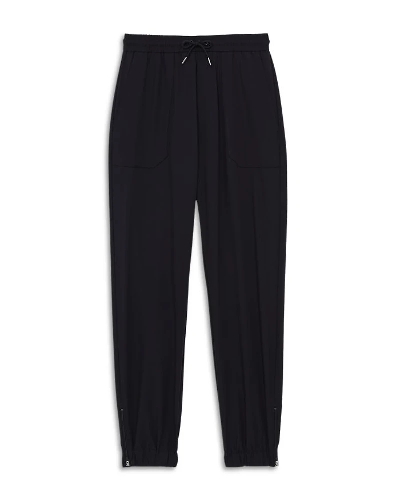 Relaxed Drawstring Technical Cuffed Trousers
