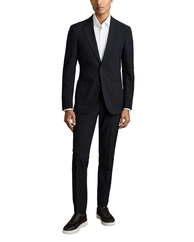 Notch Lapel Stretch Blazer