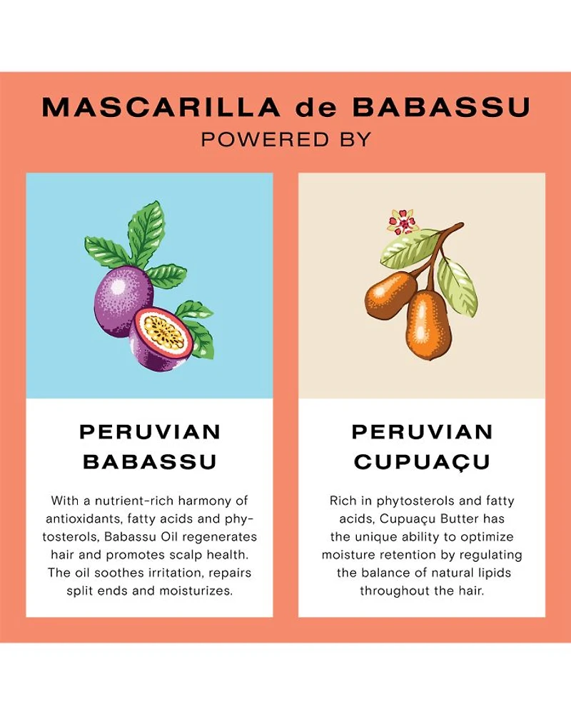 Mascarilla de Babassu Hair Mask 7.8 oz.