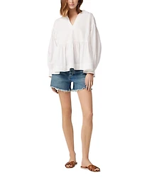 The Jessie High Rise Denim Shorts Not Your B