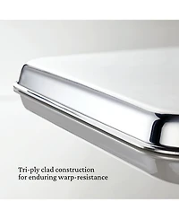 OvenBond® 13" x 18" Tri-Ply Clad Stainless Steel Half Sheet Pan