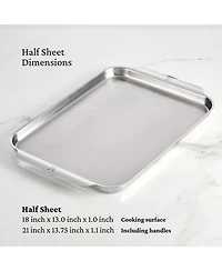 OvenBond® 13" x 18" Tri-Ply Clad Stainless Steel Half Sheet Pan