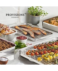 OvenBond® 4-Piece Tri-ply Clad Stainless Steel Half Sheet and Rack, Set of 2