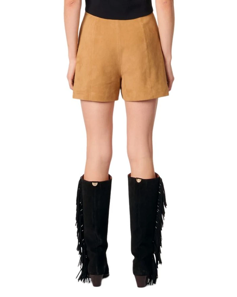 Fringed Nubuck Shorts