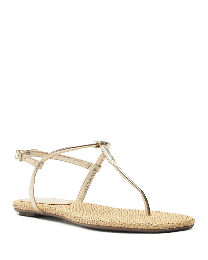 Schutz Women's Elsha Flat T Strap Sandals