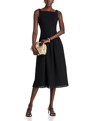 Eve Eyelet Midi Dress