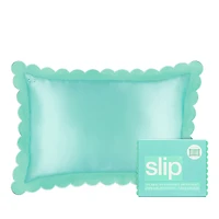 slip Pure Silk Scalloped Edge Pillowcase, Queen