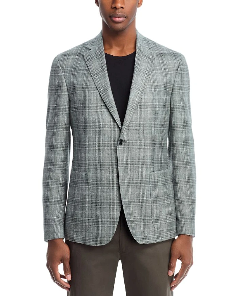 Plaid Regular Fit Unstructured Sport Coat - Exclusive
