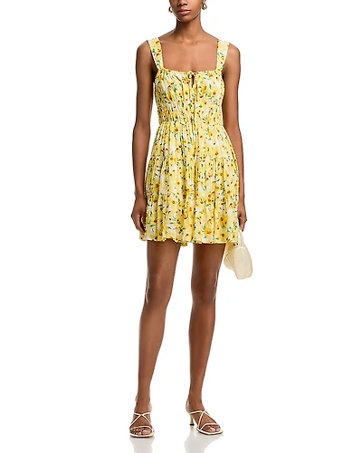 Aqua Cinched Tank Dress - Exclusive