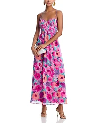 Aqua Floral Guest of Maxi Dress - Exclusive