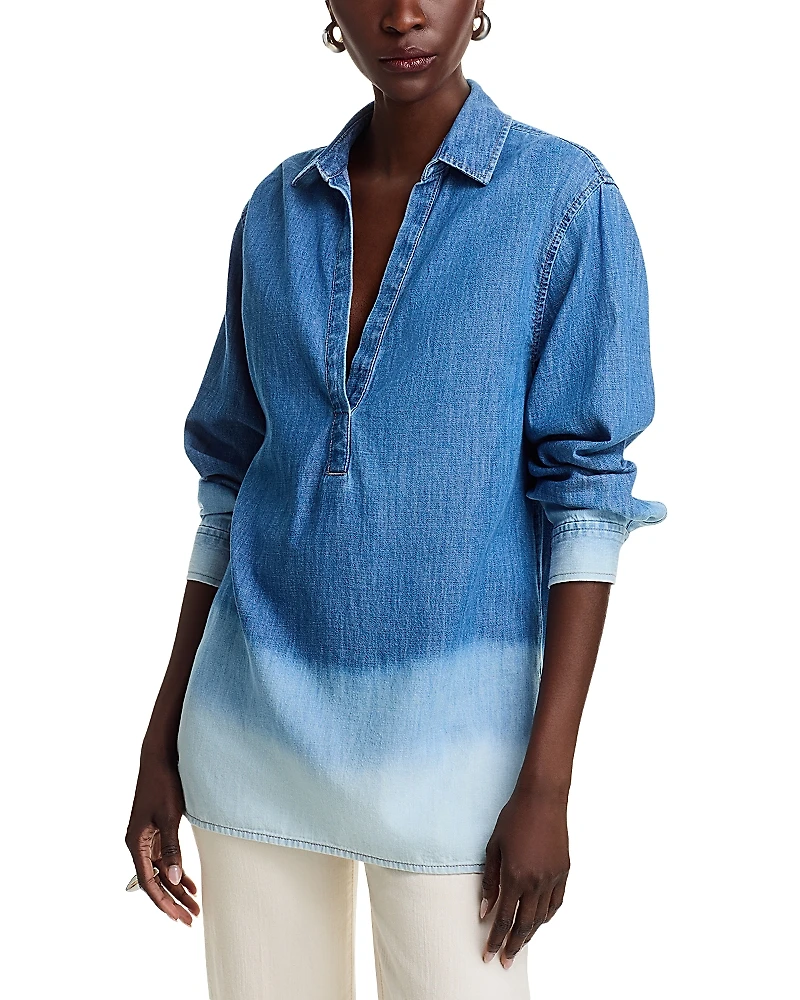 Kobi Halperin Whit Denim Blouse - Exclusive