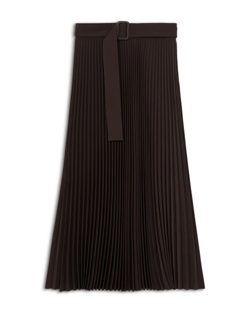Ava Pleated Midi Skirt