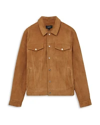 Eden Suede Press Stud Jacket