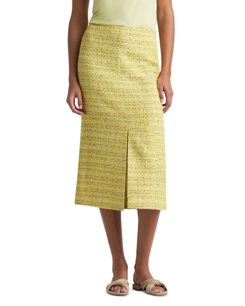 Metallic Tweed Skirt