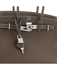Birkin 30 Handbag Epsom with Palladium Hardware