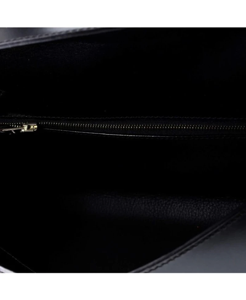 Kelly 32 Handbag Black Box Calf with Gold Hardware